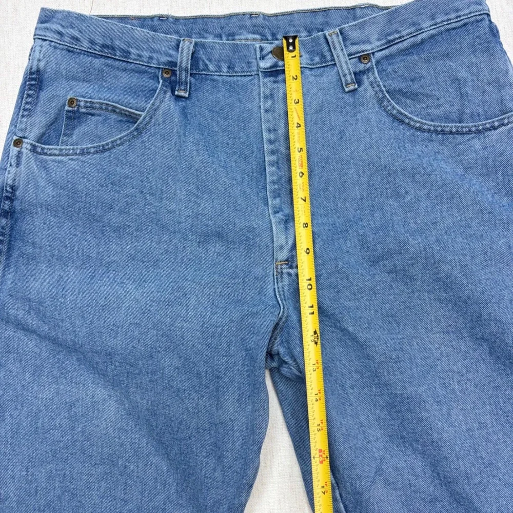 Wrangler Rugged Wear Relaxed Fit Jeans Mens 38x32 Blue Straight Leg Y2K Style